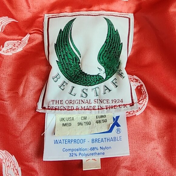 Vintage Rare Belstaff Waterproof Motorcycle Jacket Mens Medium - Picture 3 of 14